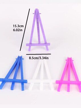 4pcs Solid Color Mini Easel